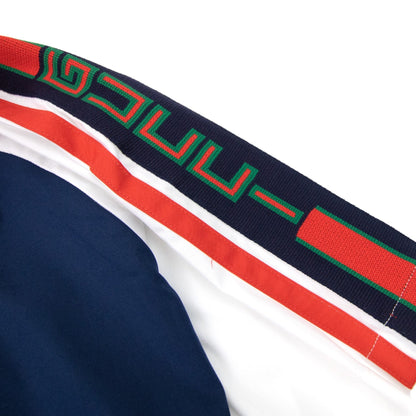Gucci Junior Embroidered Logo S/s Shirt Navy Blue