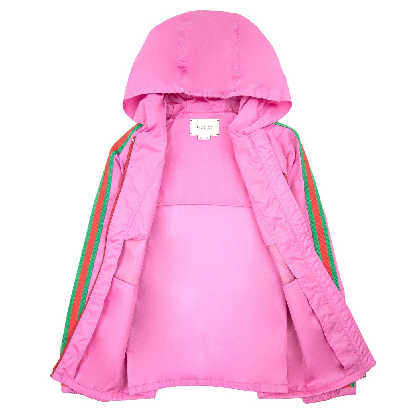 Gucci Junior Gg Interlocking Nylon Jacket Pink