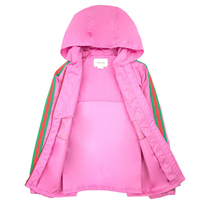 Gucci Junior Gg Interlocking Nylon Jacket Pink