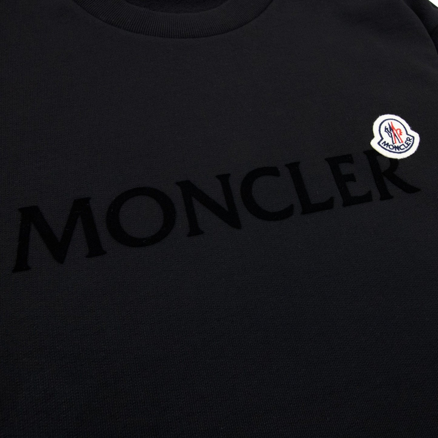 Moncler Logo Patch Sweatshirt Black 999