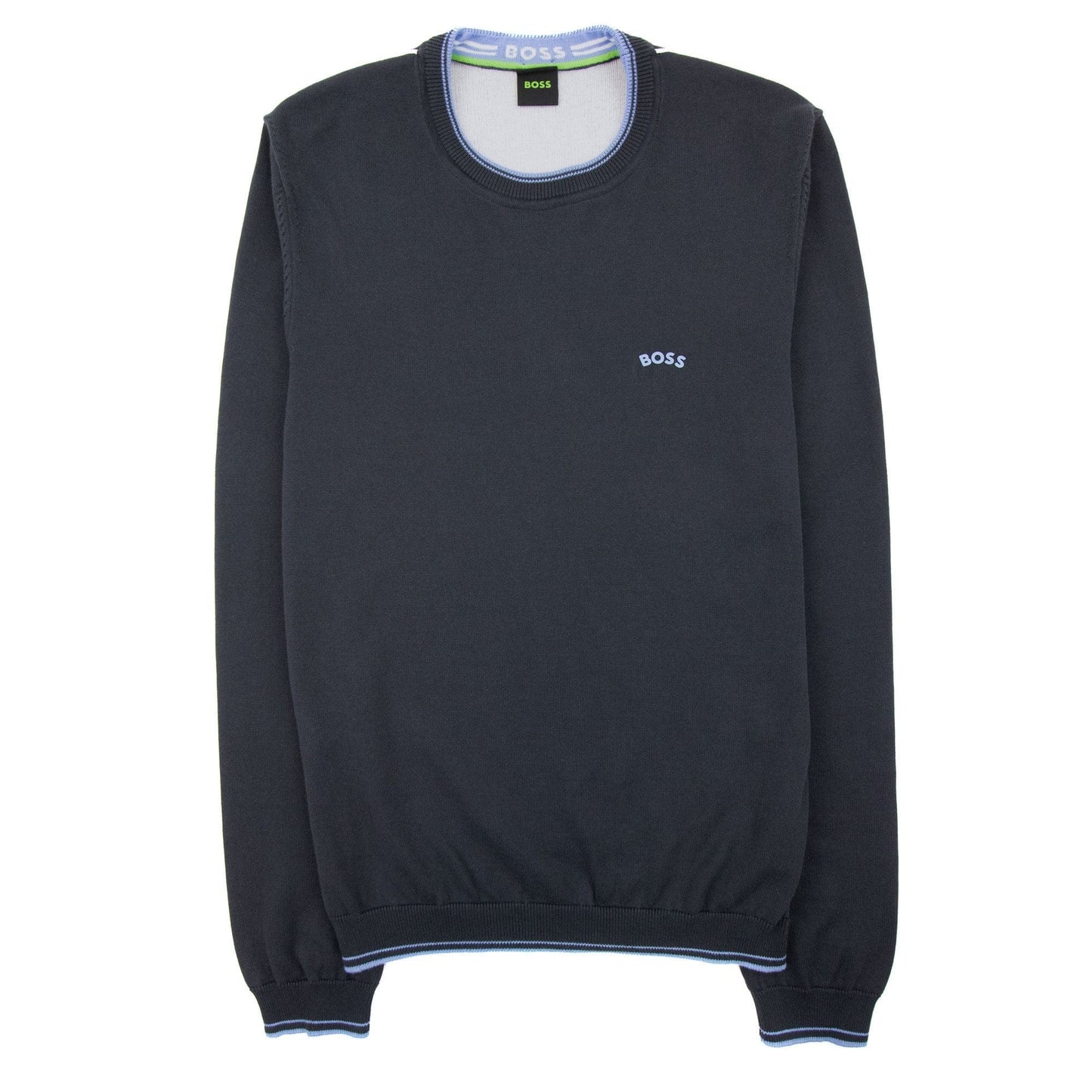 Hugo Boss Ritom Curved Logo Sweatshirt Dark Navy 402