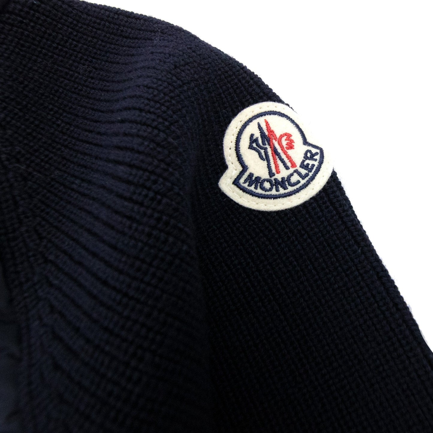 Moncler Padded Wool Cardigan Navy 769