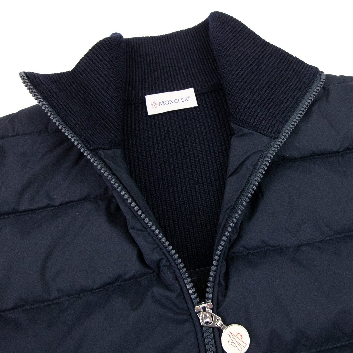 Moncler Padded Wool Cardigan Navy 769