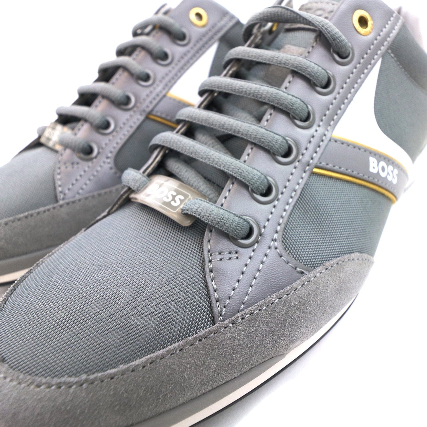 Hugo Boss Saturn Low Top Trainer Medium Grey