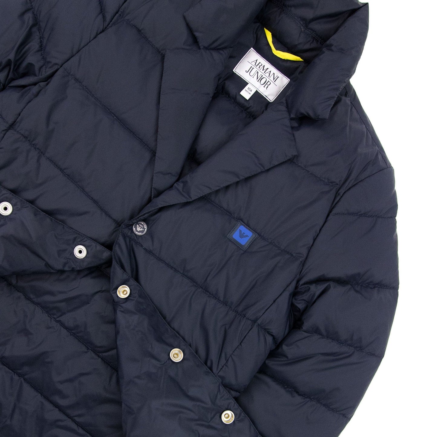 Armani Junior Padded Blazer Jacket Navy