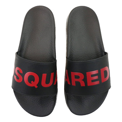Dsquared2 Logo Sliders Black/red