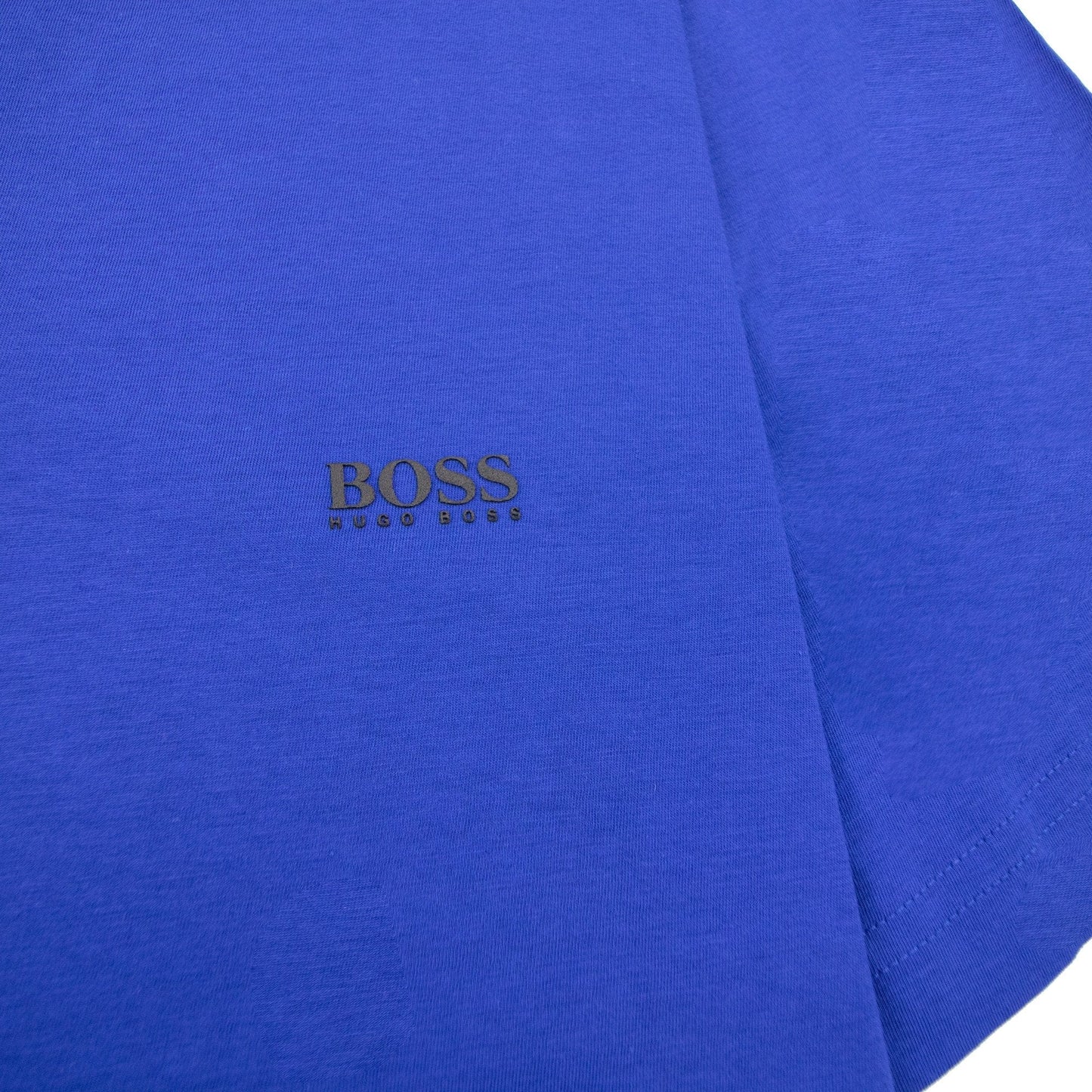Hugo Boss Regular-fit T-shirt With Contrast Logo Blue 424