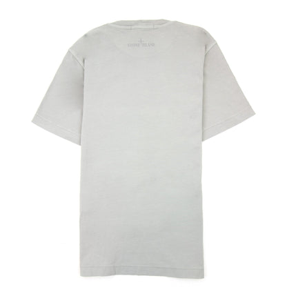 Stone Island Junior 21071 Camo Reflective Logo T Shirt Grey V0064