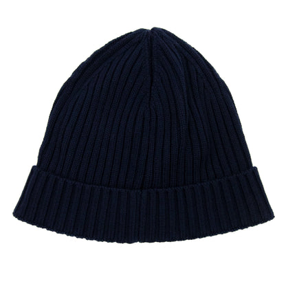 Moncler Junior Berretto Tricolor Wool Beanie Navy 778