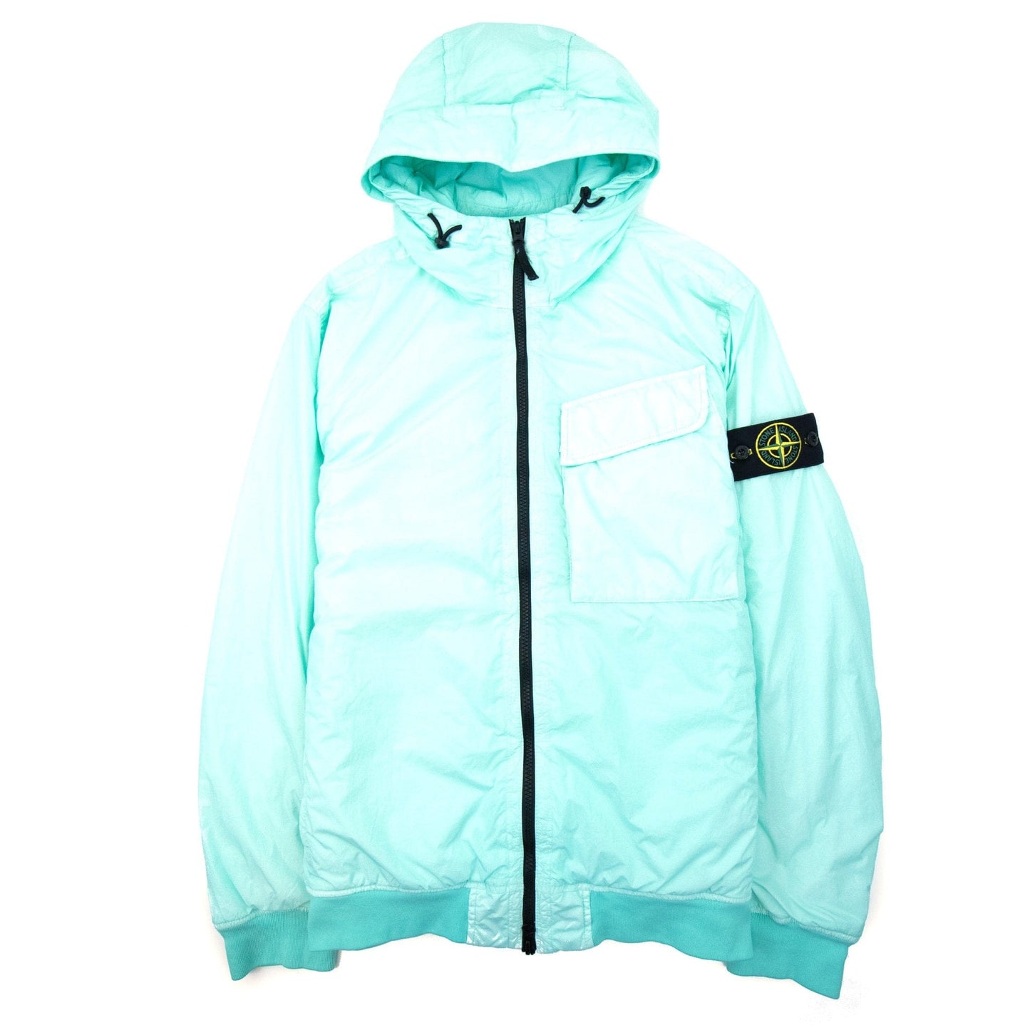 Stone Island 40723 Garment Dyed Crinkle Reps R-ny With Primalof Mint Green V0044