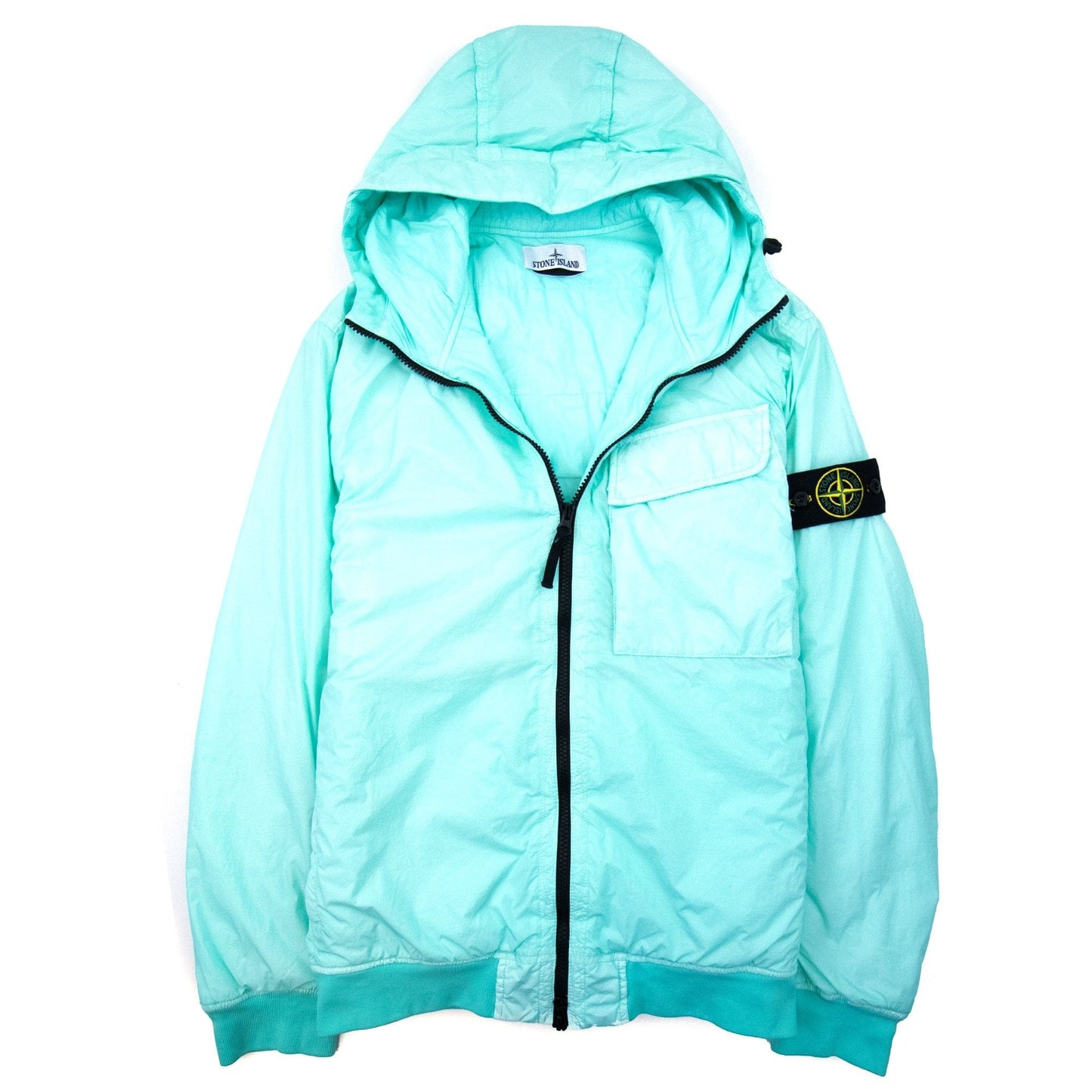 Stone Island 40723 Garment Dyed Crinkle Reps R-ny With Primalof Mint Green V0044