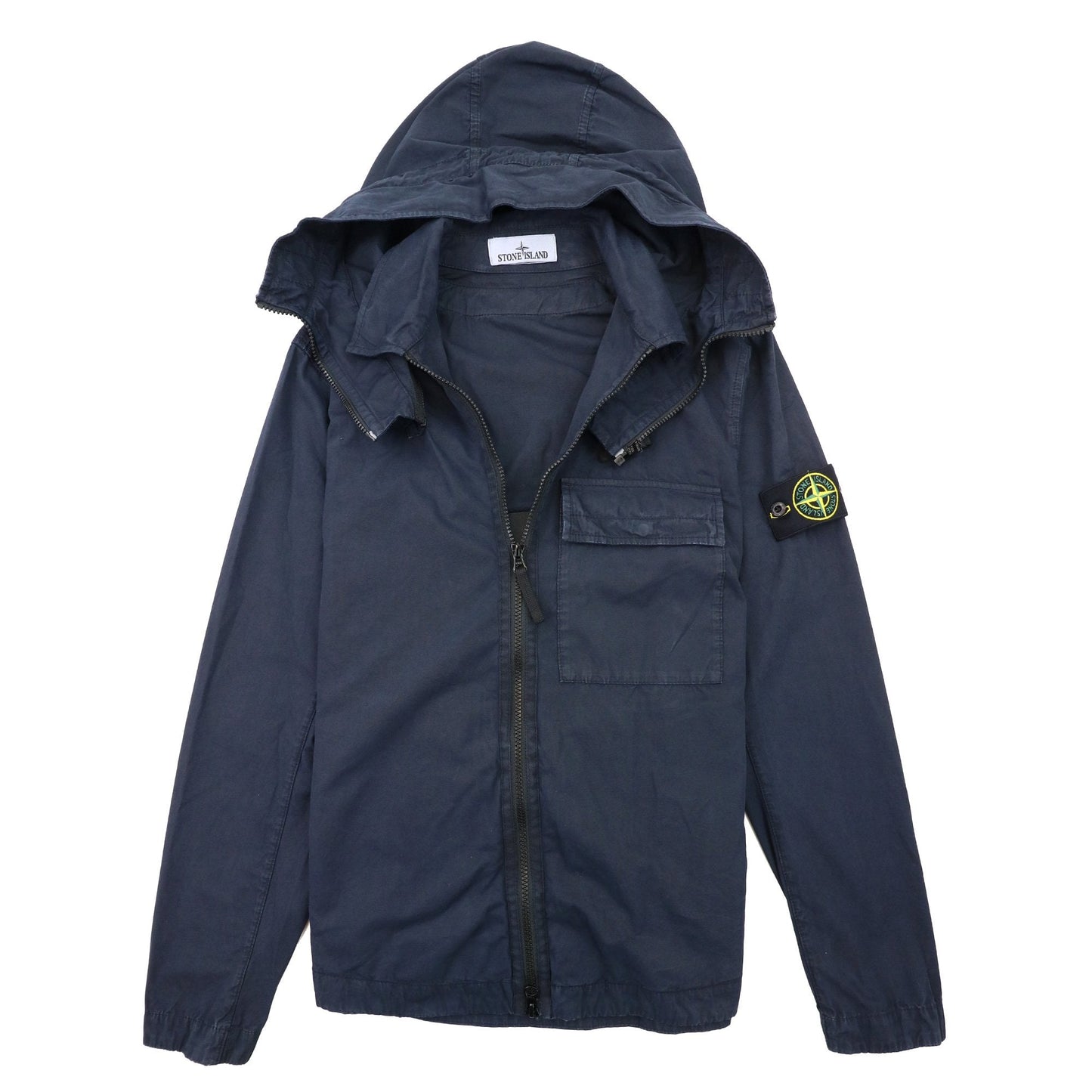 Stone Island 114wn T.co+old Overshirt Detachable Hood Navy V0120