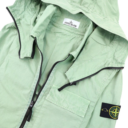 Stone Island 114wn T.co+old Overshirt Detachable Hood Green V0155