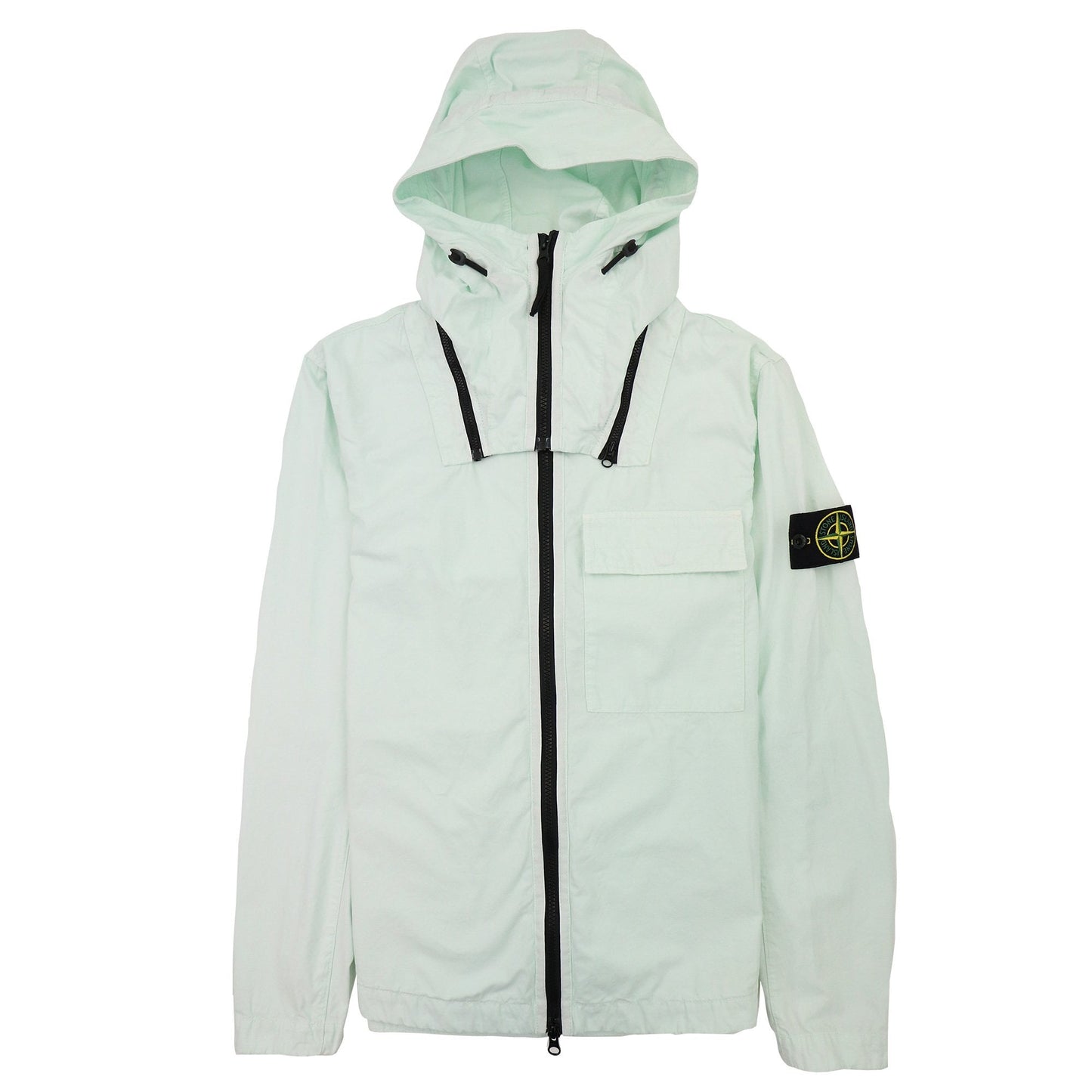 Stone Island 114wn T.co+old Overshirt Detachable Hood Mint Green
