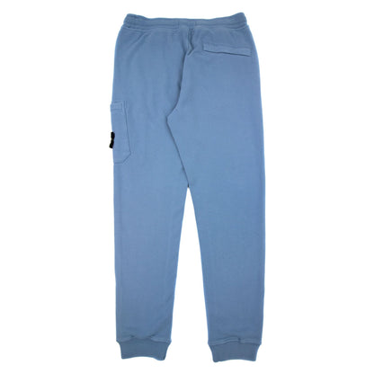Stone Island 64520 Brushed Cotton Fleece Slim Fit Powder Blue V0046