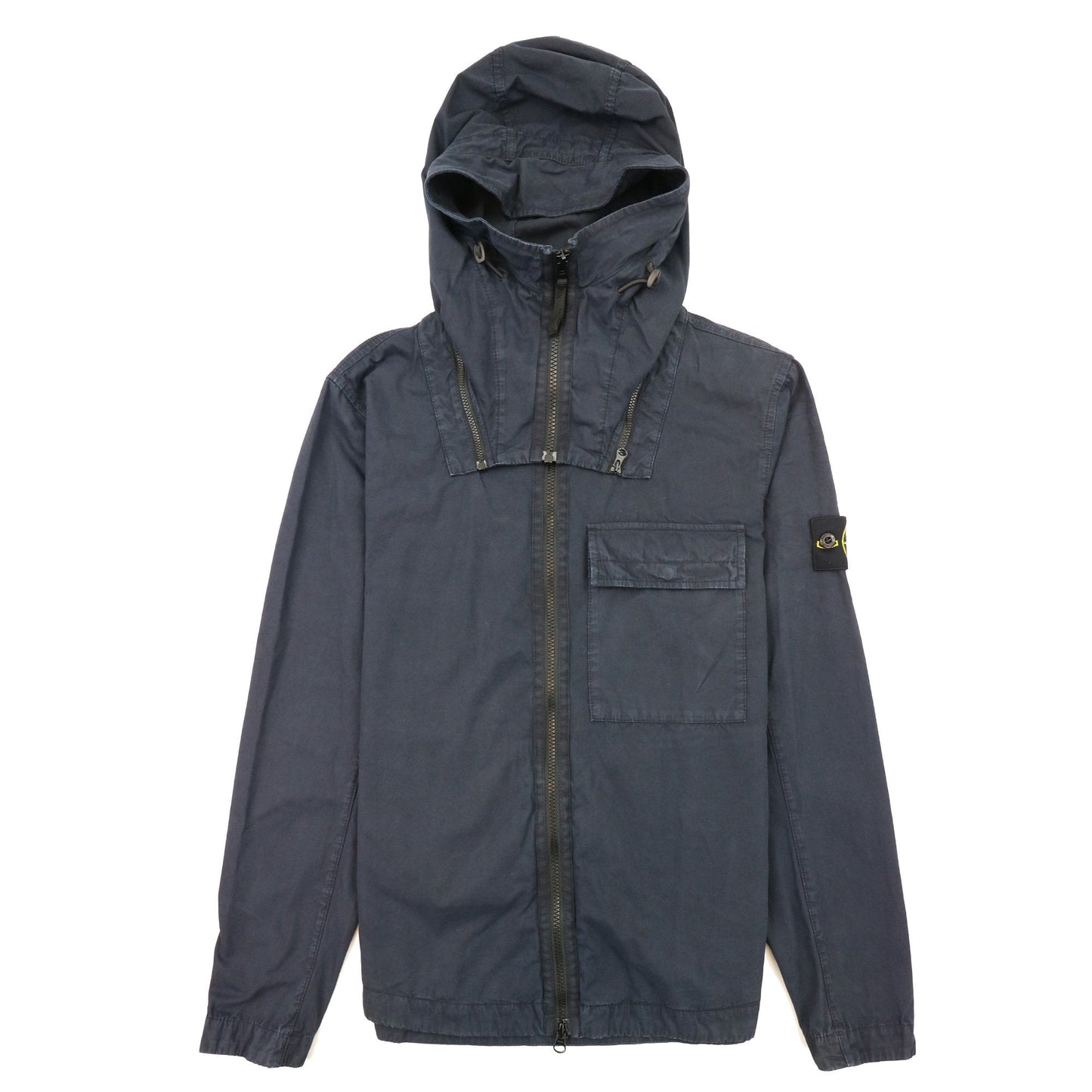 Stone Island 114wn T.co+old Overshirt Detachable Hood Navy V0120