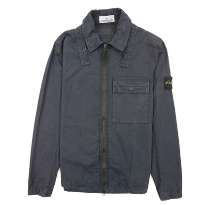 Stone Island 114wn T.co+old Overshirt Detachable Hood Navy V0120