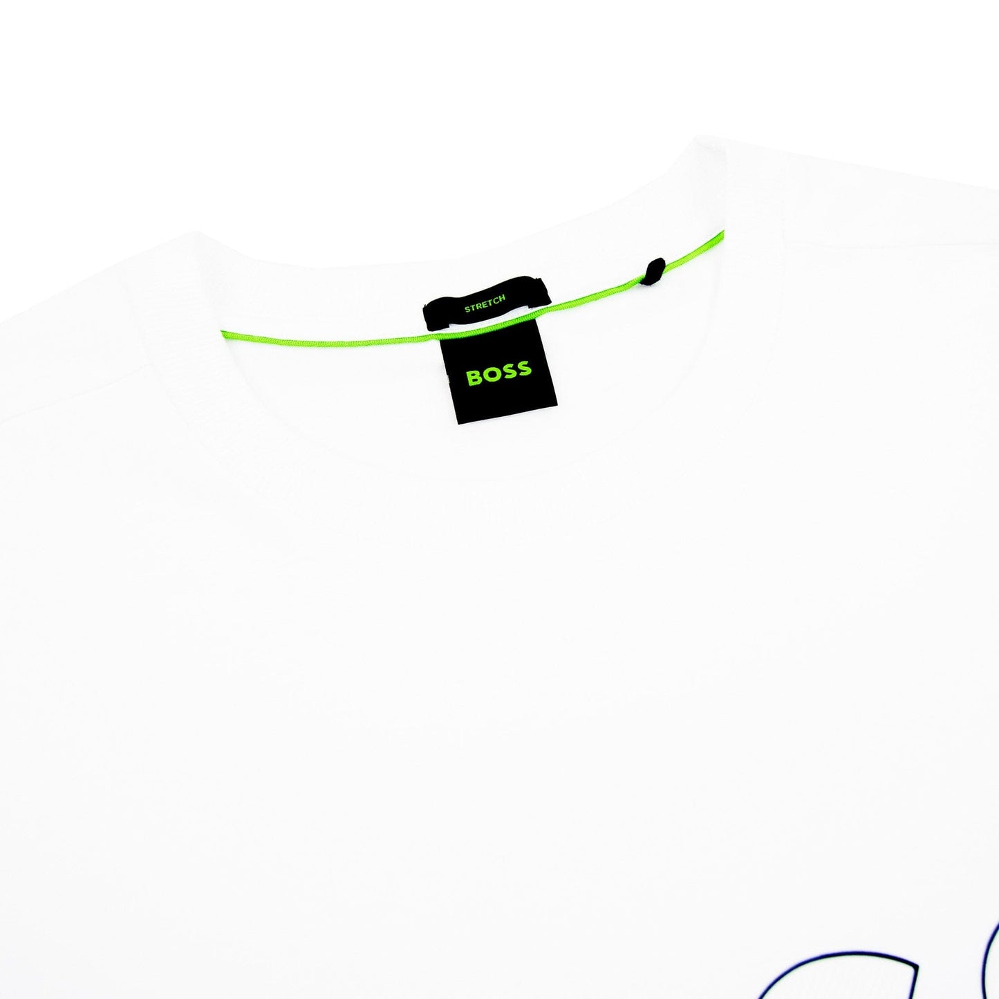Hugo Boss Tee 9 Outline Logo T Shirt White 100