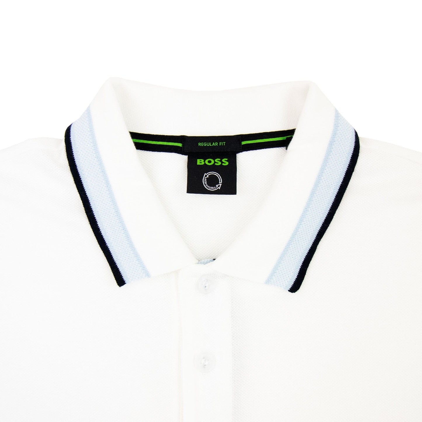 Hugo Boss Paddy Embroidered Logo Polo White 103