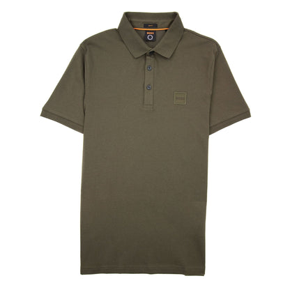 Hugo Passenger Patch Logo Polo Khaki 308
