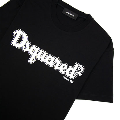 Dsquared2 D2 Patch Logo T-shirt Black