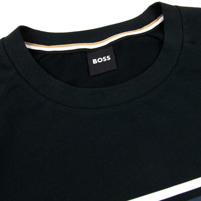 Hugo Boss Authentic Logo Crewneck Sweatshirt Black 001