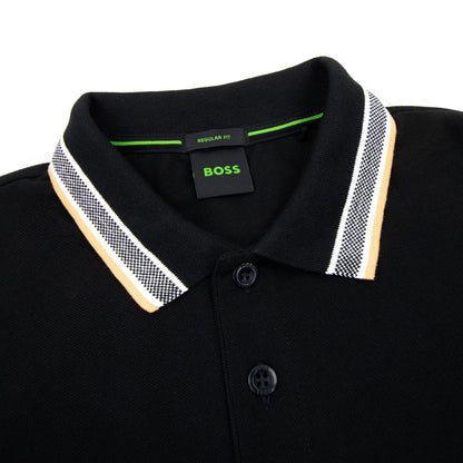 Hugo Boss Plisy Regular Fit L/s Polo Black 003