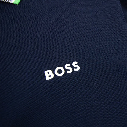 Hugo Boss Plisy Regular Fit L/s Polo Navy 404