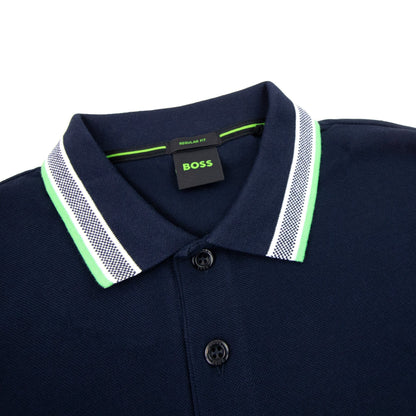 Hugo Boss Plisy Regular Fit L/s Polo Navy 404