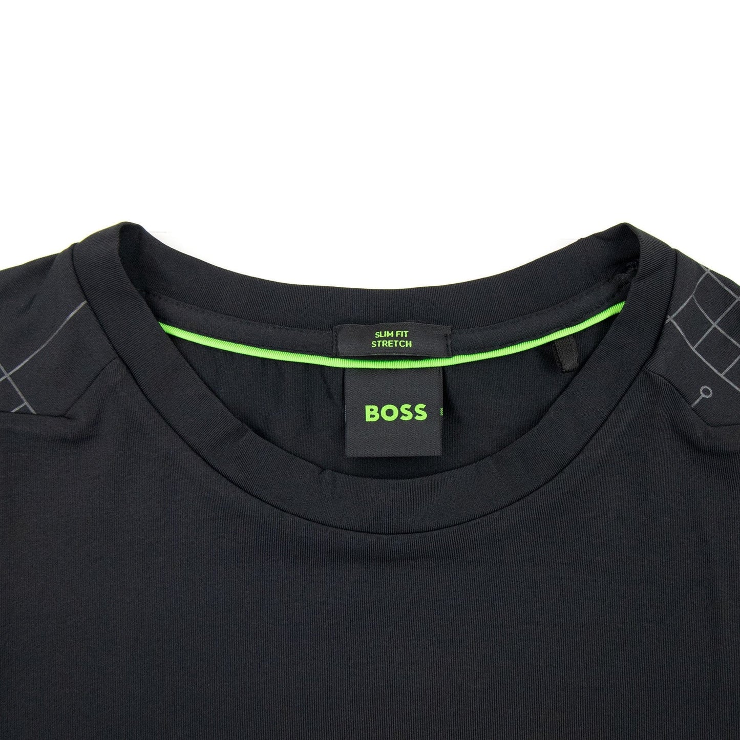 Hugo Boss Tee Active Glow Effect Logo T Shirt Black 001