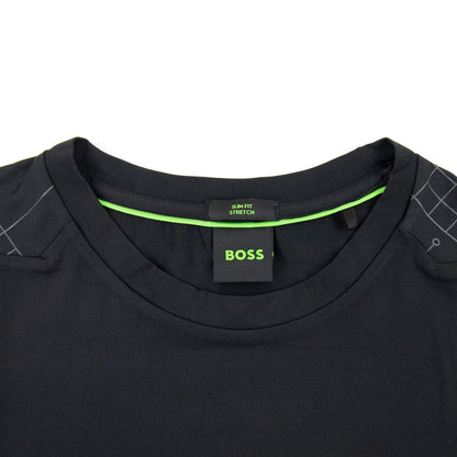 Hugo Boss Tee Active Glow Effect Logo T Shirt Black 001