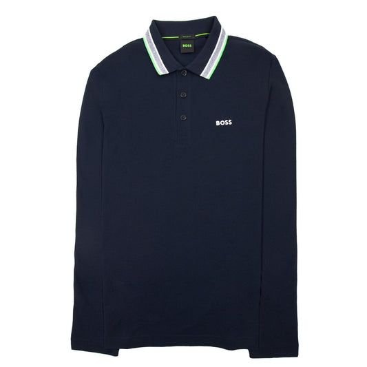 Hugo Boss Plisy Regular Fit L/s Polo Navy 404