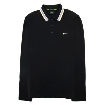 Hugo Boss Plisy Regular Fit L/s Polo Black 003