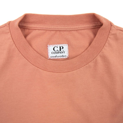Cp Company Undersixteen Jersey 30/1 Small Patch Logo Tee Pink