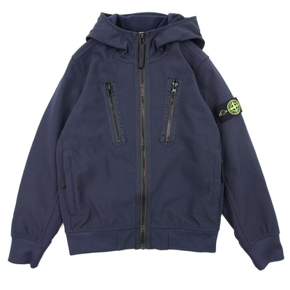 Stone Island Junior Q0130 E.dye Technology Soft Shell R Jacket Navy V0020