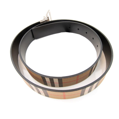 Burberry Clark Reversible Leather Belt Black IO2