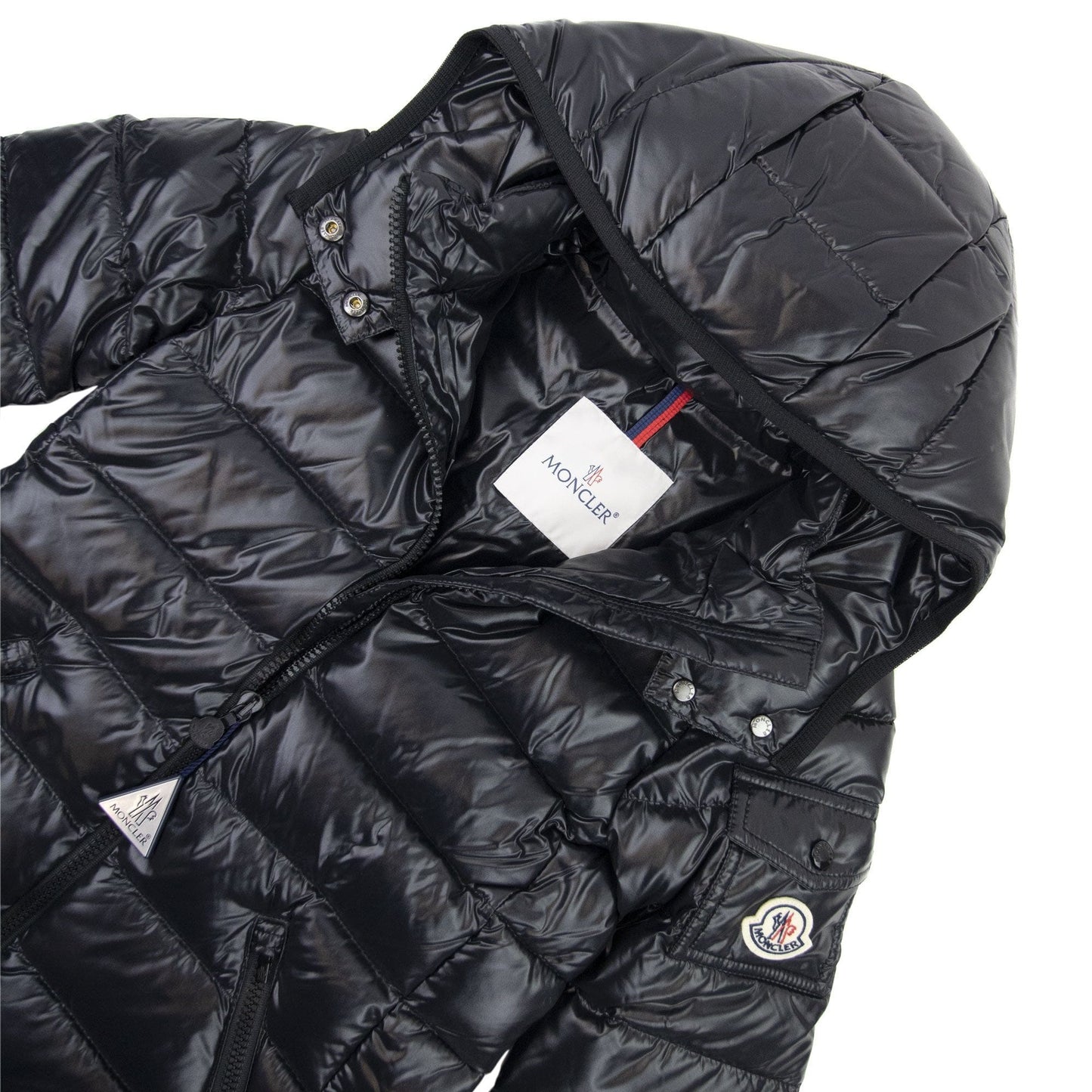 Moncler Junior Moka Padded Coat Black