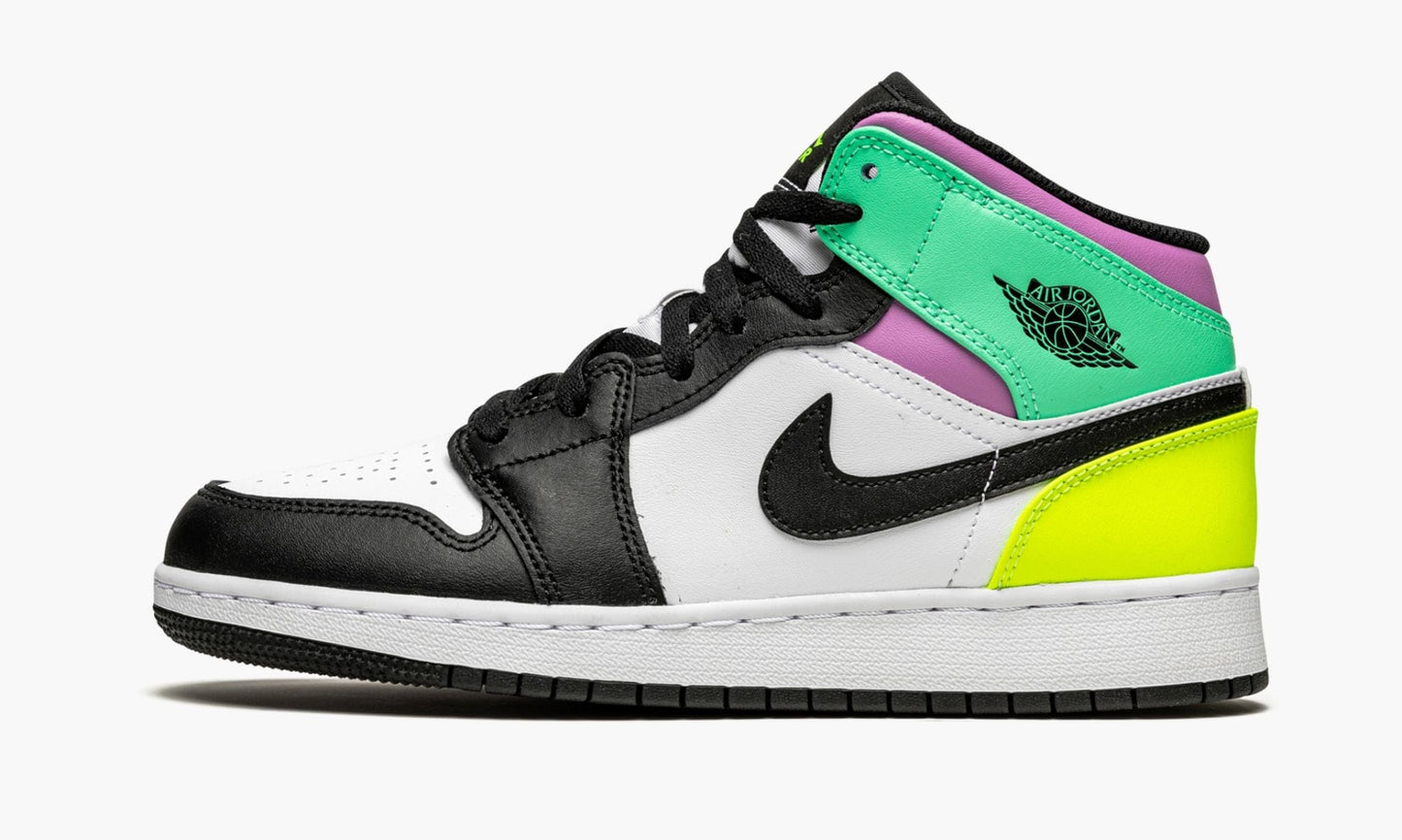 JORDAN 1 MID PASTEL BLACK TOE