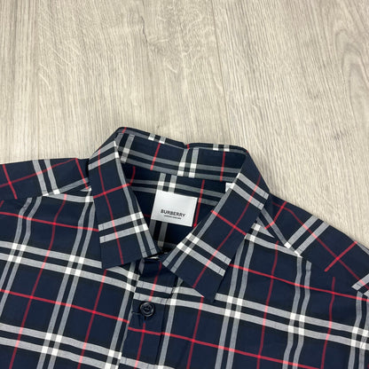 Burberry Check Shirt - Navy