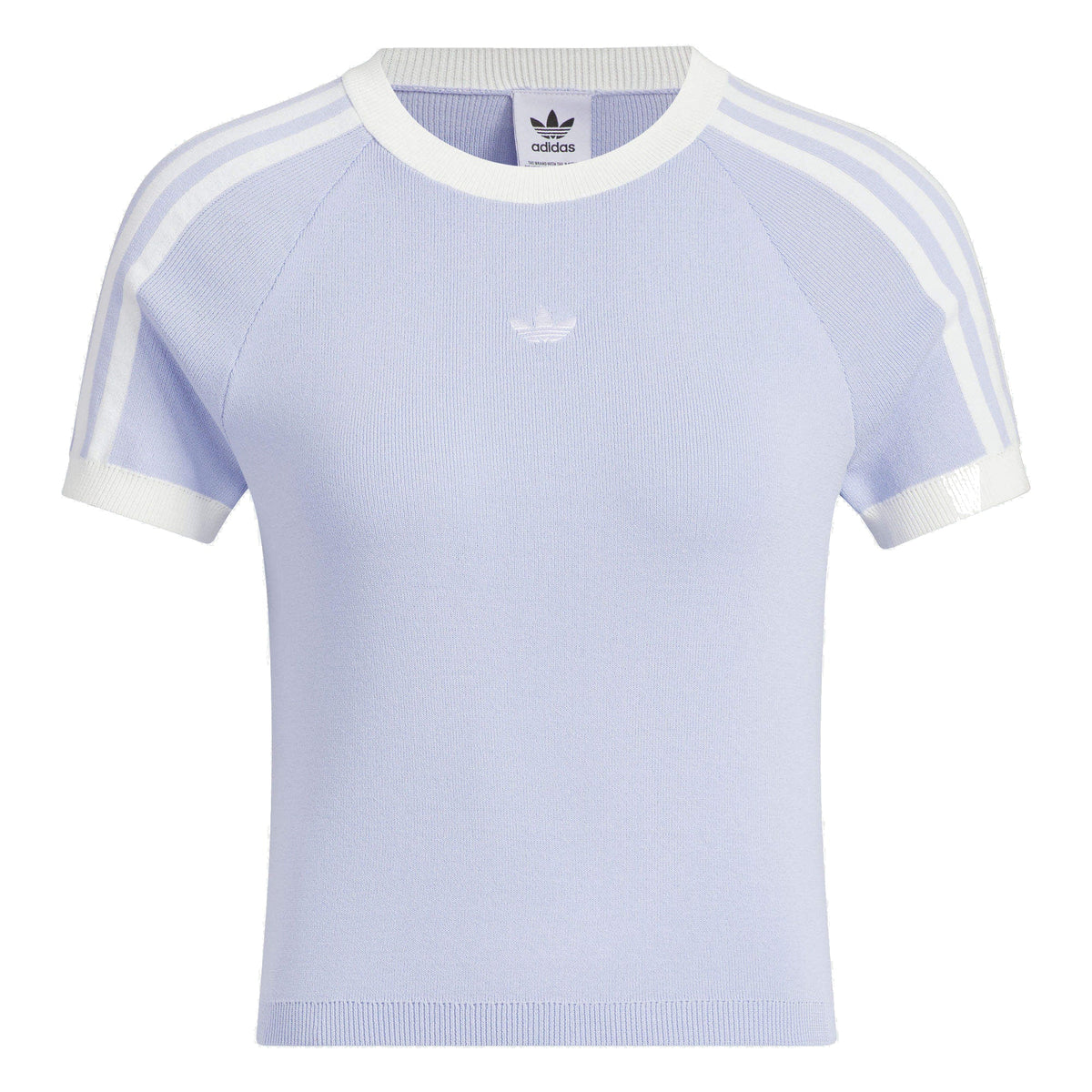 (WMNS) adidas originals Summer Knit T-Shirt Asia Sizing 'Purple White' JI7050