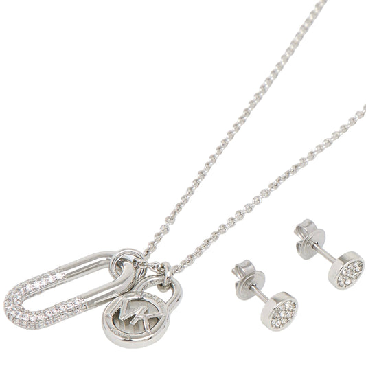 Michael Kors Silver Tone Two Piece Jewellery Set