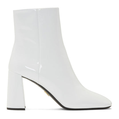 Women's Prada White Patent Boots