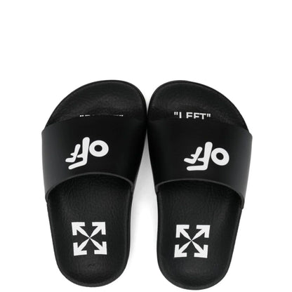 Kids Off-White Pool Sliders