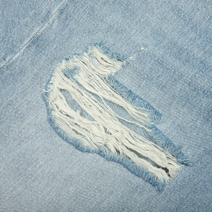 1996M Light Crow Distressed Jeans - Light Blue