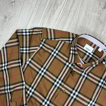 Burberry Check Shirt - Beige