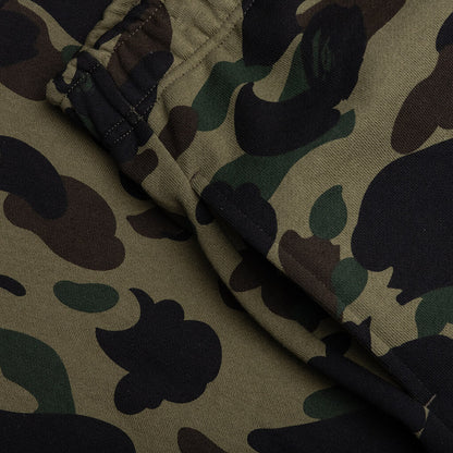 1ST Camo Shark Regular Fit Sweat Shorts - Green