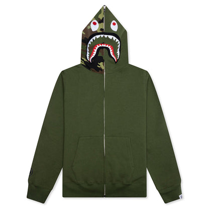 1st Shark Full Zip Hoodie - Olive Drab