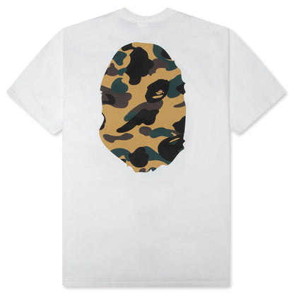 1st Camo Big Ape Head Tee - White/Yellow