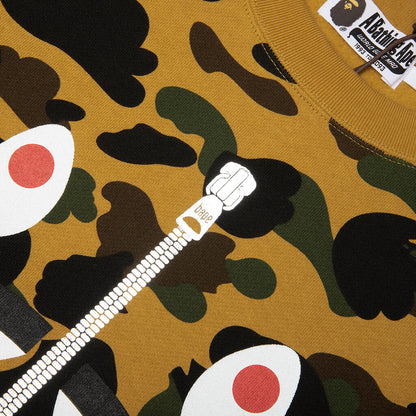 1st Camo Shark Crewneck Sweatshirt - Yellow