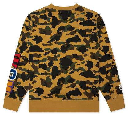 1st Camo Shark Crewneck Sweatshirt - Yellow